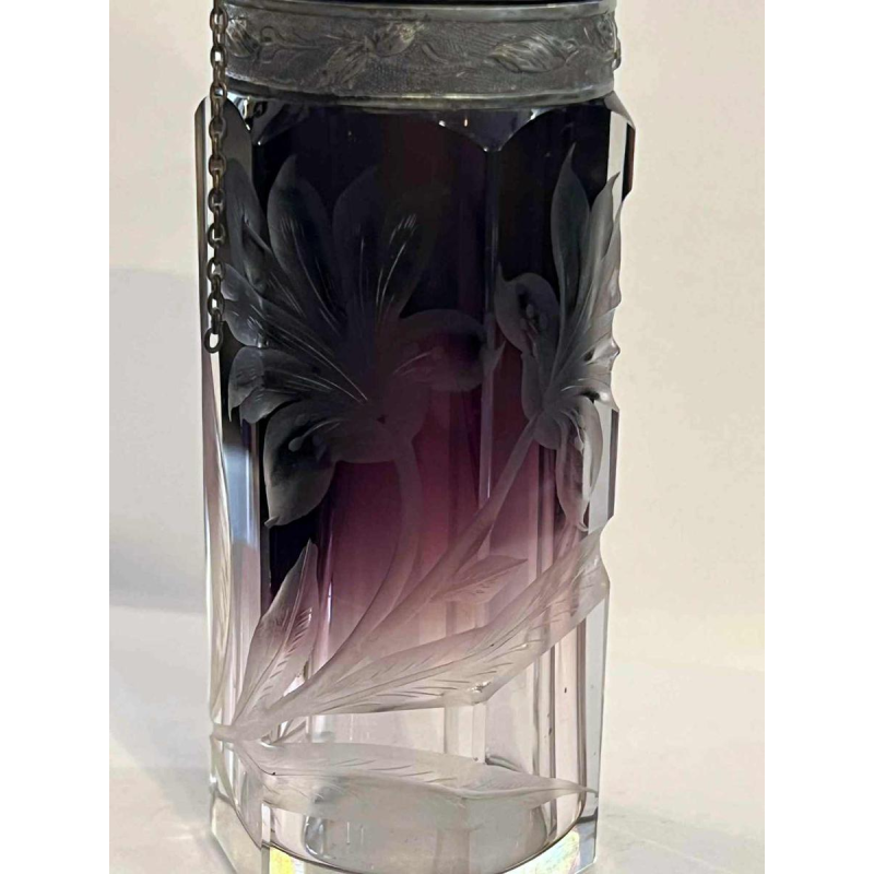 MOSER Karlsbad, travel perfume spray bottle, Bohemian crystal