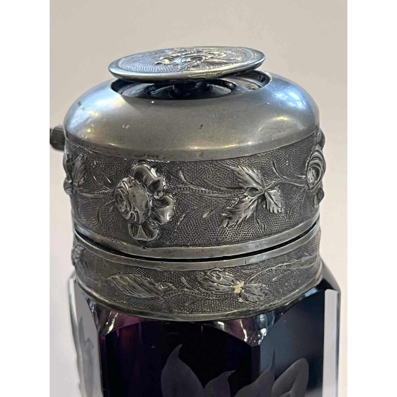 MOSER Karlsbad, flacon à parfum-vaporisateur de voyage, cristal de Bohème