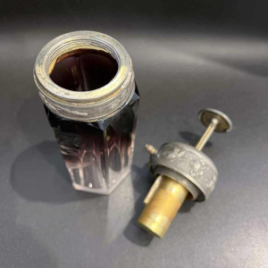 MOSER Karlsbad, reis parfumflesje-spray flesje, Boheems kristal