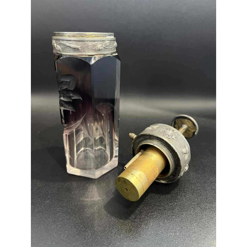 MOSER Karlsbad, flacon à parfum-vaporisateur de voyage, cristal de Bohème