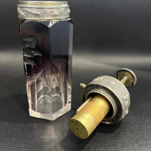 MOSER Karlsbad, flacon à parfum-vaporisateur de voyage, cristal de Bohème