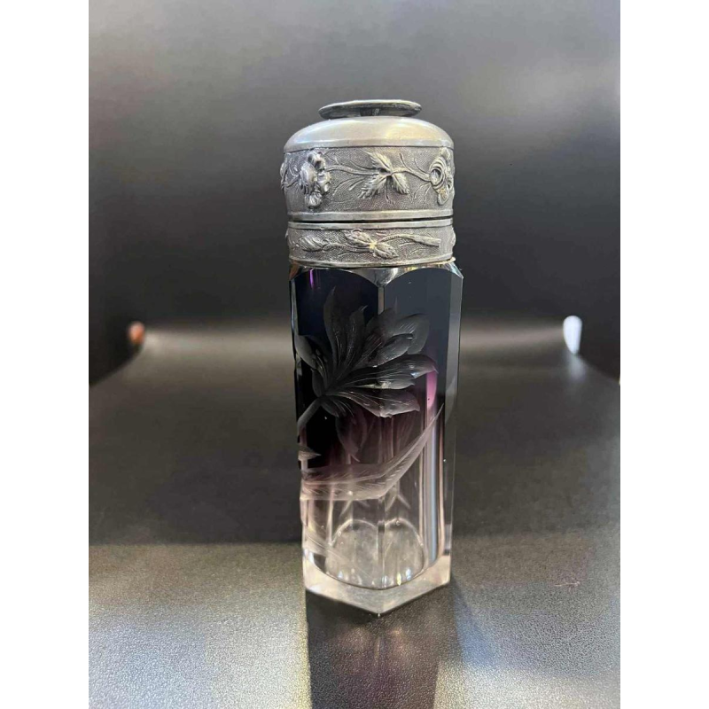 MOSER Karlsbad, flacon à parfum-vaporisateur de voyage, cristal de Bohème