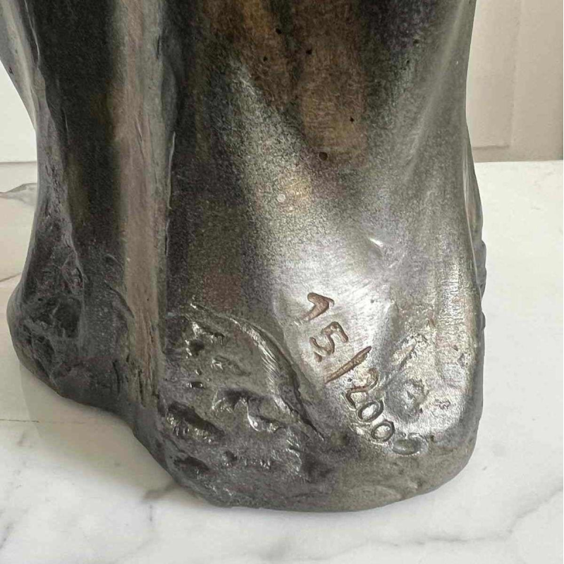 Charles DELPORTE “Regard de Lumière”, sculpture en résine patinée, XXème