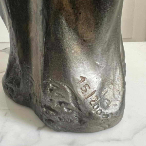 Charles DELPORTE “Regard de Lumière”, sculpture en résine patinée, XXème