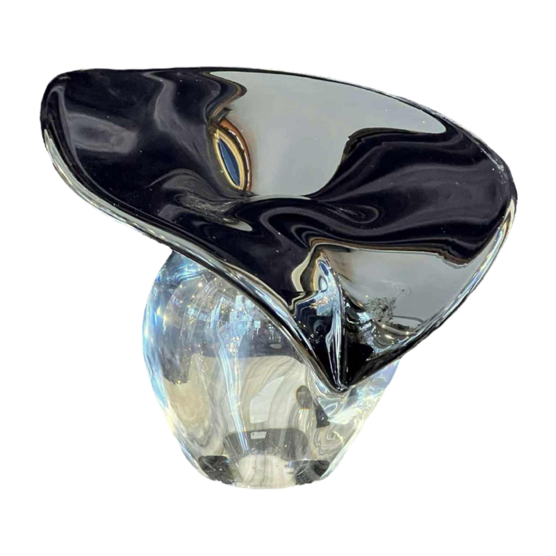 Alfred COLLARD pour Val Saint Lambert « Ombre et Lumière », grande sculpture, 1987