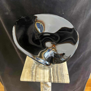 Alfred COLLARD pour Val Saint Lambert « Ombre et Lumière », grande sculpture, 1987