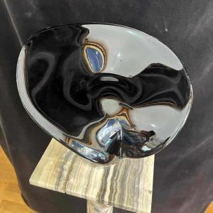 Alfred COLLARD pour Val Saint Lambert « Ombre et Lumière », grande sculpture, 1987