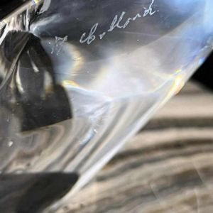 Alfred COLLARD voor Val Saint Lambert “Ombre et Lumière” (Schaduw en Licht), groot beeldhouwwerk, 1987