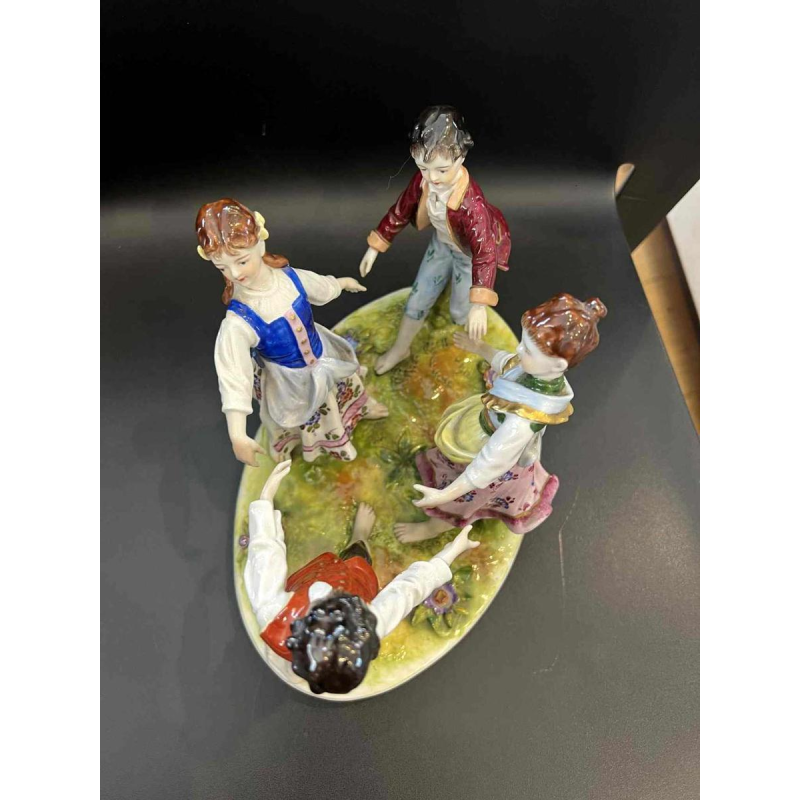 Volkstedt Rudolstat Thuringia ‘Children's Round’ group / porcelain sculpture, 20th century