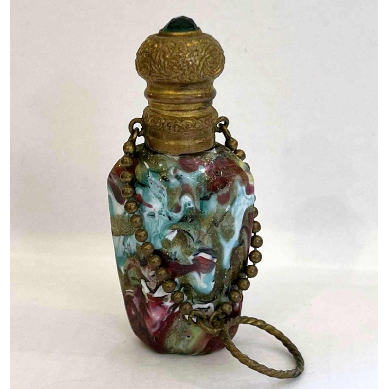 Giacomo Franchini & Pietro Bigaglia (attributed to) Murano glass, perfume bottle / salt, 19th c