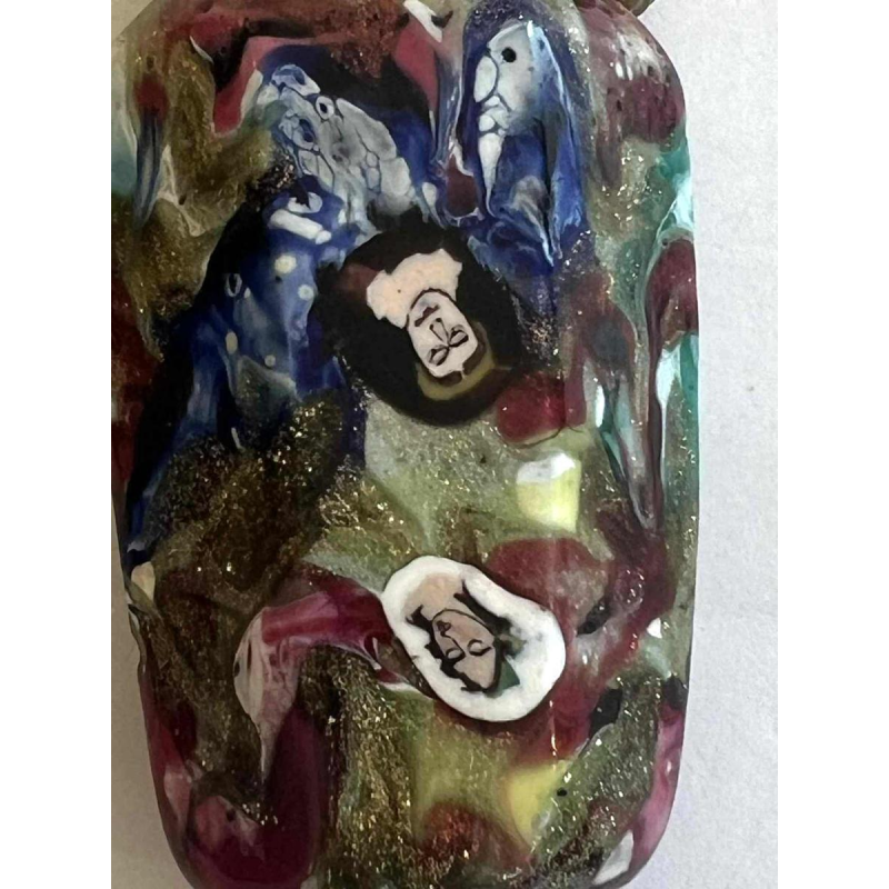 Giacomo Franchini & Pietro Bigaglia (attribué à) verre de Murano, flacon parfum / sel, XIXe s