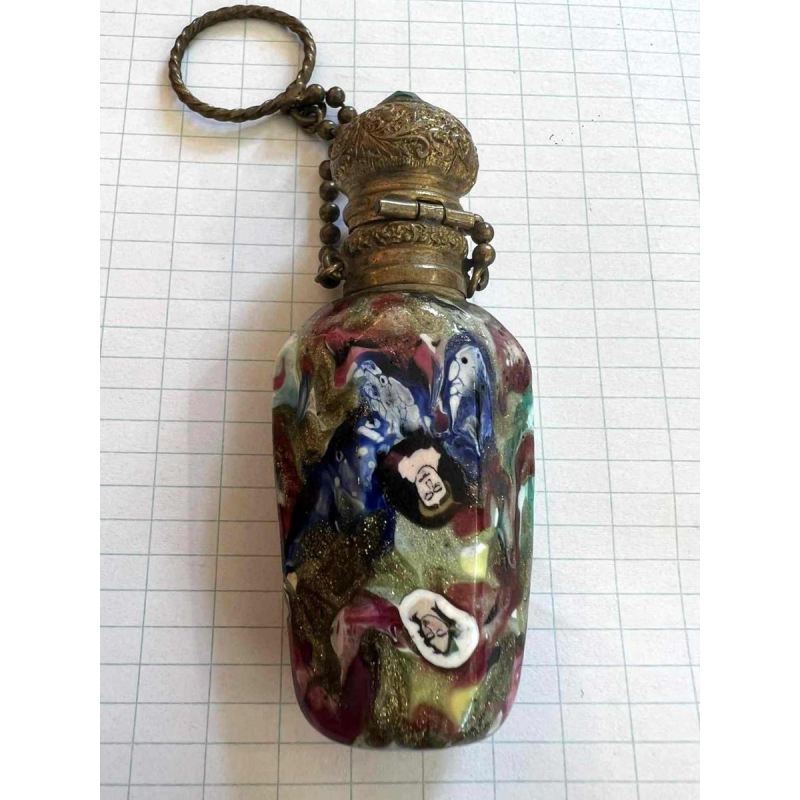 Giacomo Franchini & Pietro Bigaglia (toegeschreven aan) Murano glas, parfum flesje / zout, 19e e