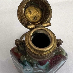 Giacomo Franchini & Pietro Bigaglia (attribué à) verre de Murano, flacon parfum / sel, XIXe s