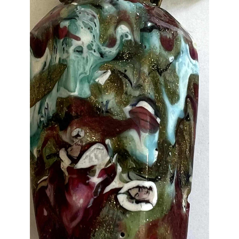 Giacomo Franchini & Pietro Bigaglia (attribué à) verre de Murano, flacon parfum / sel, XIXe s