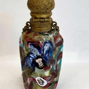 Giacomo Franchini & Pietro Bigaglia (attributed to) Murano glass, perfume bottle / salt, 19th c