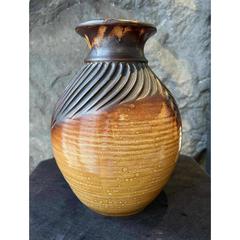 Jean MARAIS, vase balustre en terre cuite, 1991