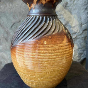 Jean MARAIS, terracotta baluster vase, 1991