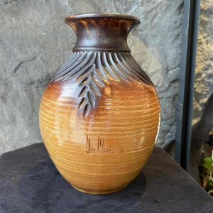 Jean MARAIS, vase balustre en terre cuite, 1991