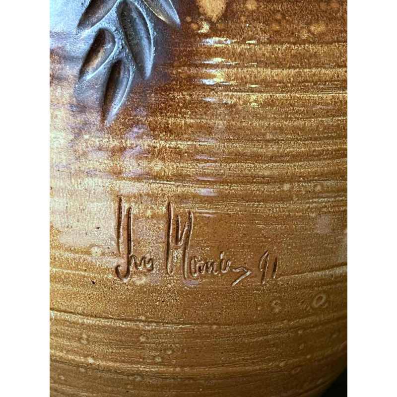 Jean MARAIS, terracotta baluster vase, 1991
