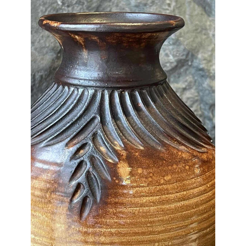 Jean MARAIS, terracotta baluster vase, 1991