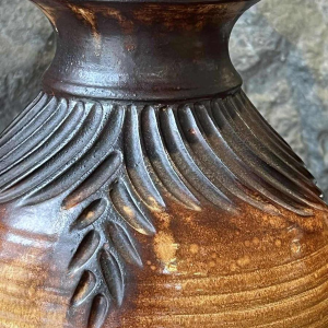 Jean MARAIS, terracotta baluster vase, 1991