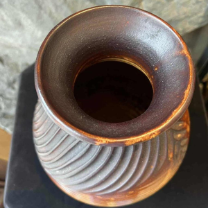 Jean MARAIS, terracotta baluster vase, 1991