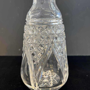 Val Saint Lambert, large wine decanter, clear cut crystal