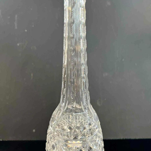Val Saint Lambert, large wine decanter, clear cut crystal