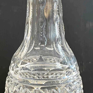 Val Saint Lambert, grande carafe à vin, cristal clair taillé