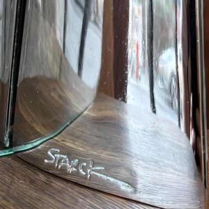 Philippe Starck 'Shark' cadre photo, acier chromé et verre, 1989