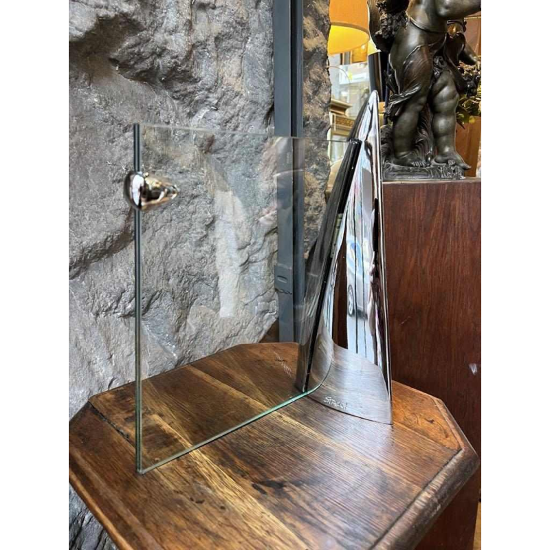 Philippe Starck ‘Shark’ photo frame, chromed steel and glass, 1989