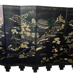 Six-panel Coromandel lacquer screen, China 20th century