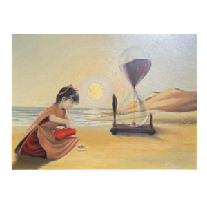 Hugo DE PUTTER “Geduld /Patience” tableau huile sur panneau, 1980