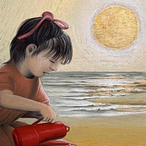 Hugo DE PUTTER “Geduld“ schilderij olieverf op paneel, 1980