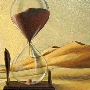 Hugo DE PUTTER “Geduld /Patience” tableau huile sur panneau, 1980