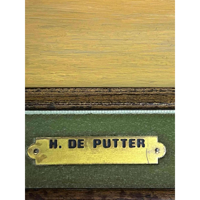 Hugo DE PUTTER “Geduld“ schilderij olieverf op paneel, 1980