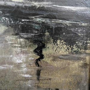 Pierre PAULUS “Industrieel landschap aan de oevers van de Sambre“ schilderij olieverf op doek, ca 1930