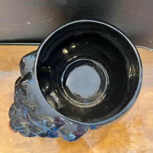 Jardinière “panthère noire“ en faience, ca 1970