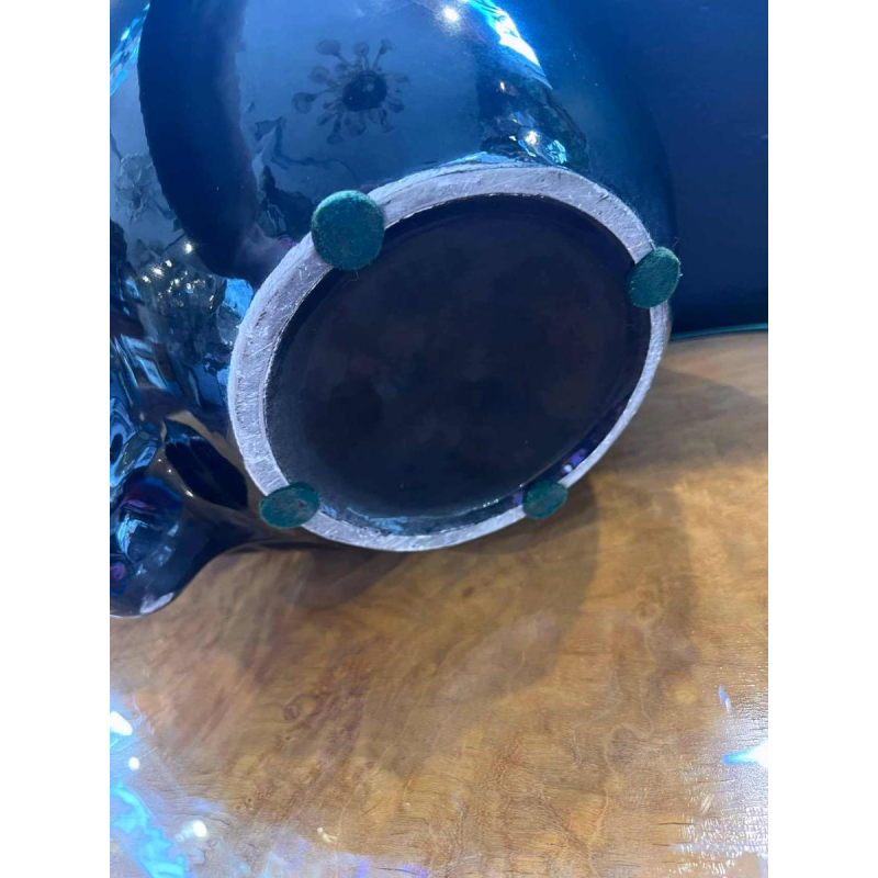 Jardinière “panthère noire“ en faience, ca 1970