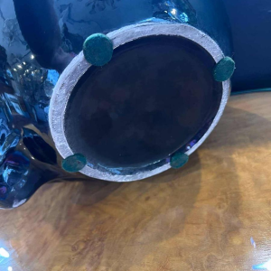 Jardinière “panthère noire“ en faience, ca 1970