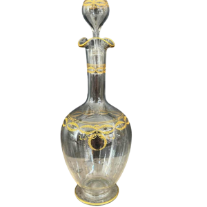 Baccarat kristallen wijnkaraf, 'Byzantijns doré' model