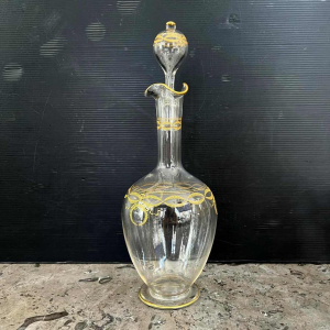 Baccarat kristallen wijnkaraf, 'Byzantijns doré' model