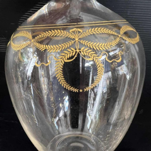 Baccarat crystal wine decanter, 'Byzantine doré' model