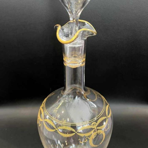 Baccarat kristallen wijnkaraf, 'Byzantijns doré' model