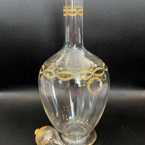 Baccarat crystal wine decanter, 'Byzantine doré' model