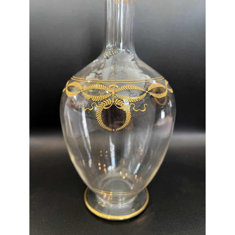 Baccarat kristallen wijnkaraf, 'Byzantijns doré' model