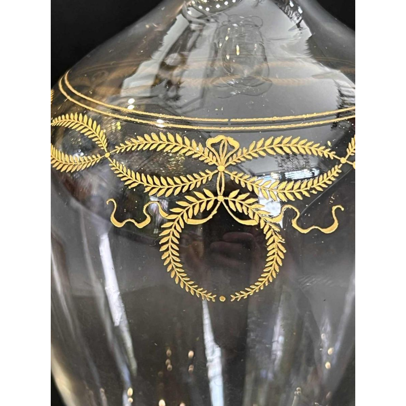 Baccarat crystal wine decanter, 'Byzantine doré' model