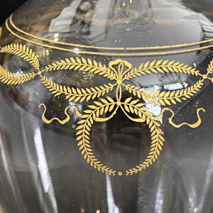 Baccarat crystal wine decanter, 'Byzantine doré' model