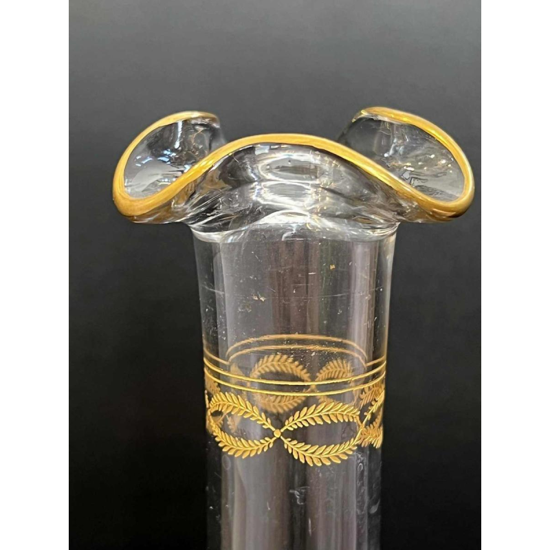 Carafe à vin en cristal de Baccarat, modèle "Byzantine doré"