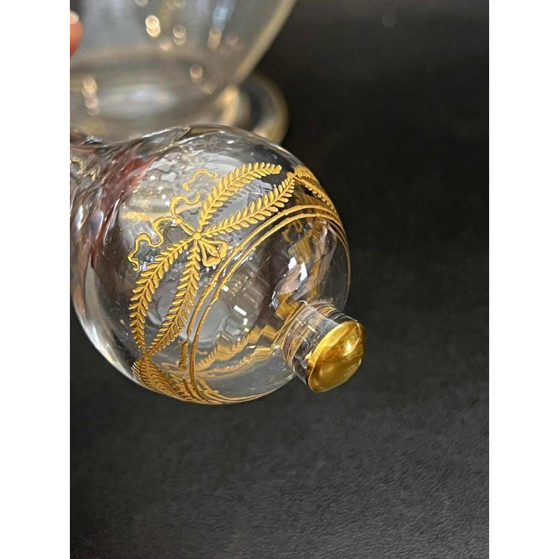 Baccarat crystal wine decanter, 'Byzantine doré' model